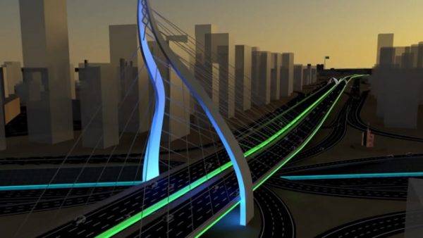 城市交通建筑三維動畫